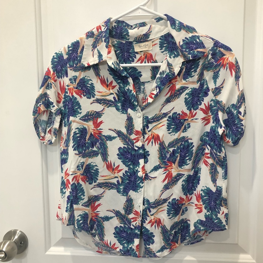 Brandy Melville Tropical Peyton Button Down